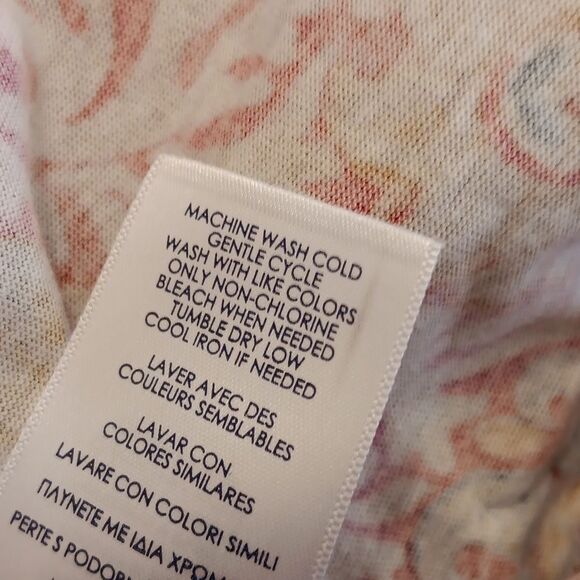 Chaps Cotton Maxi Dress. Coastal Cowgirl, Floral, Maxi - Picture 13 of 14